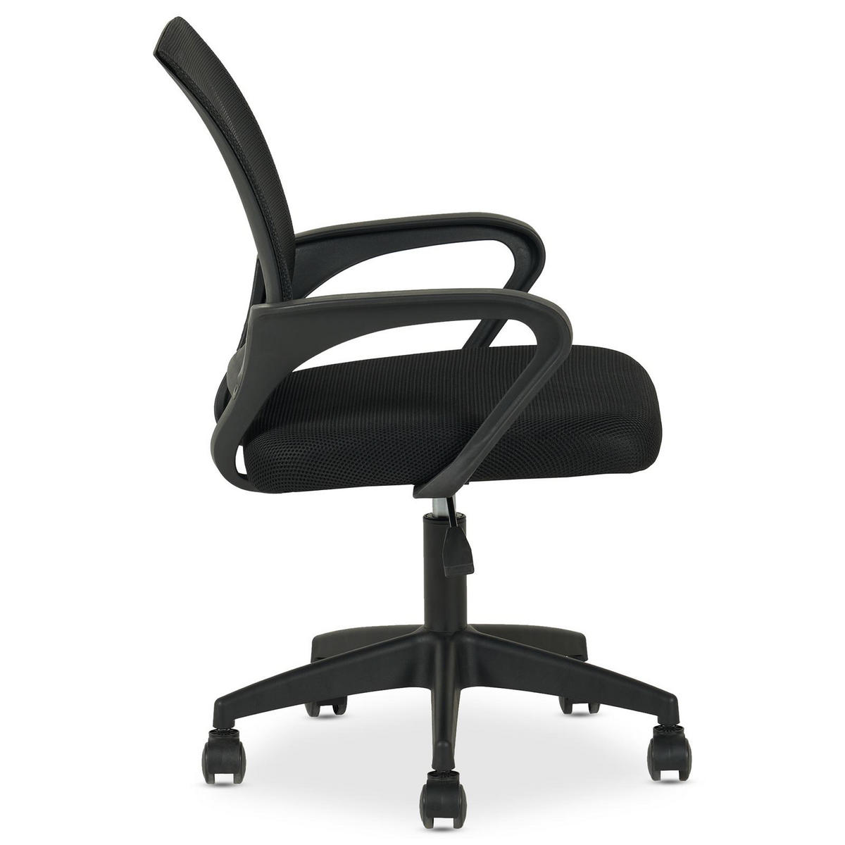 BÜRODREHSTUHL JAKE - Schwarz, Textil (60/86/53cm) - IDIMEX