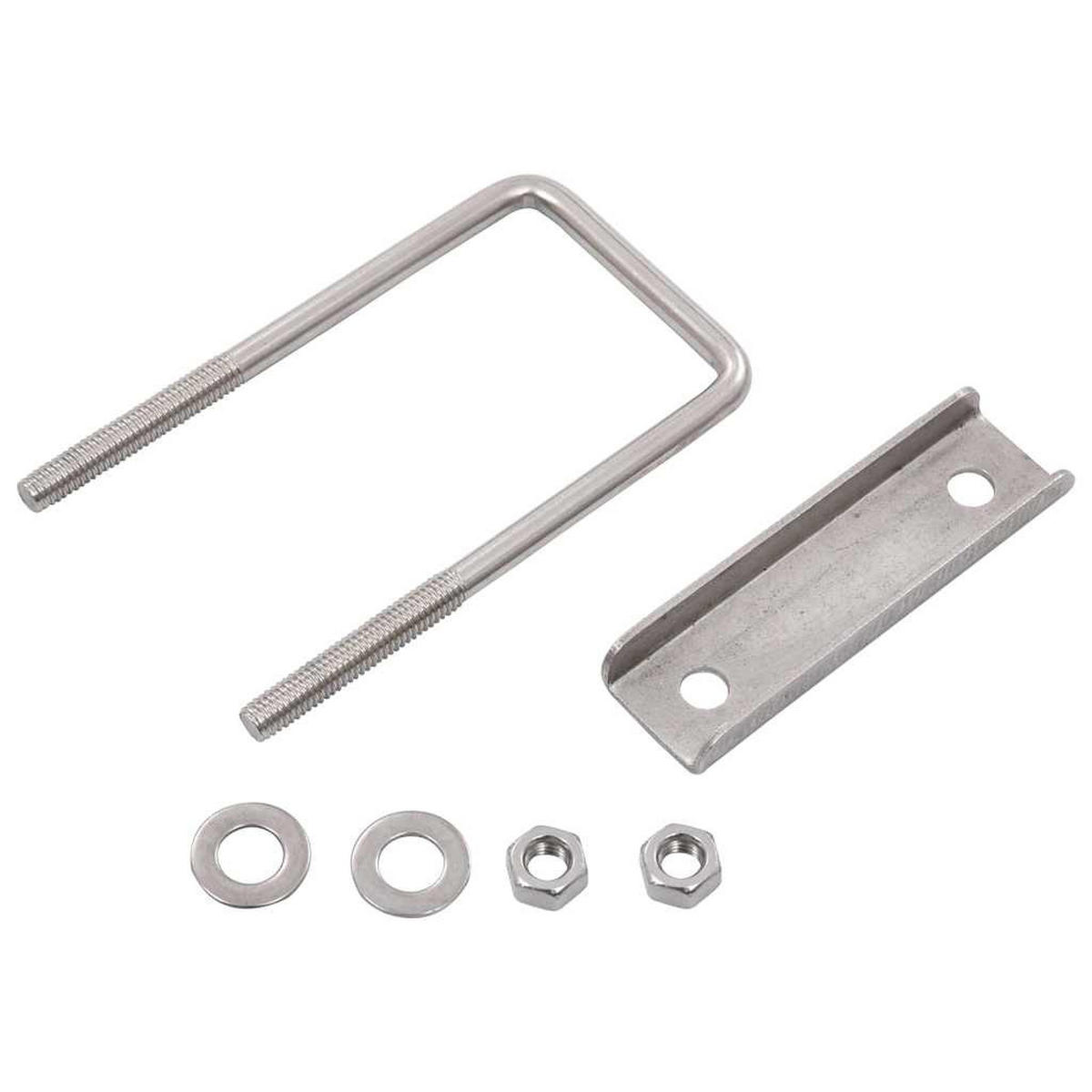 U-BÜGEL Für Zaunpfosten 25 Sets 60/40 Mm - Silberfarben, Metall (4/1cm) - vidaXL