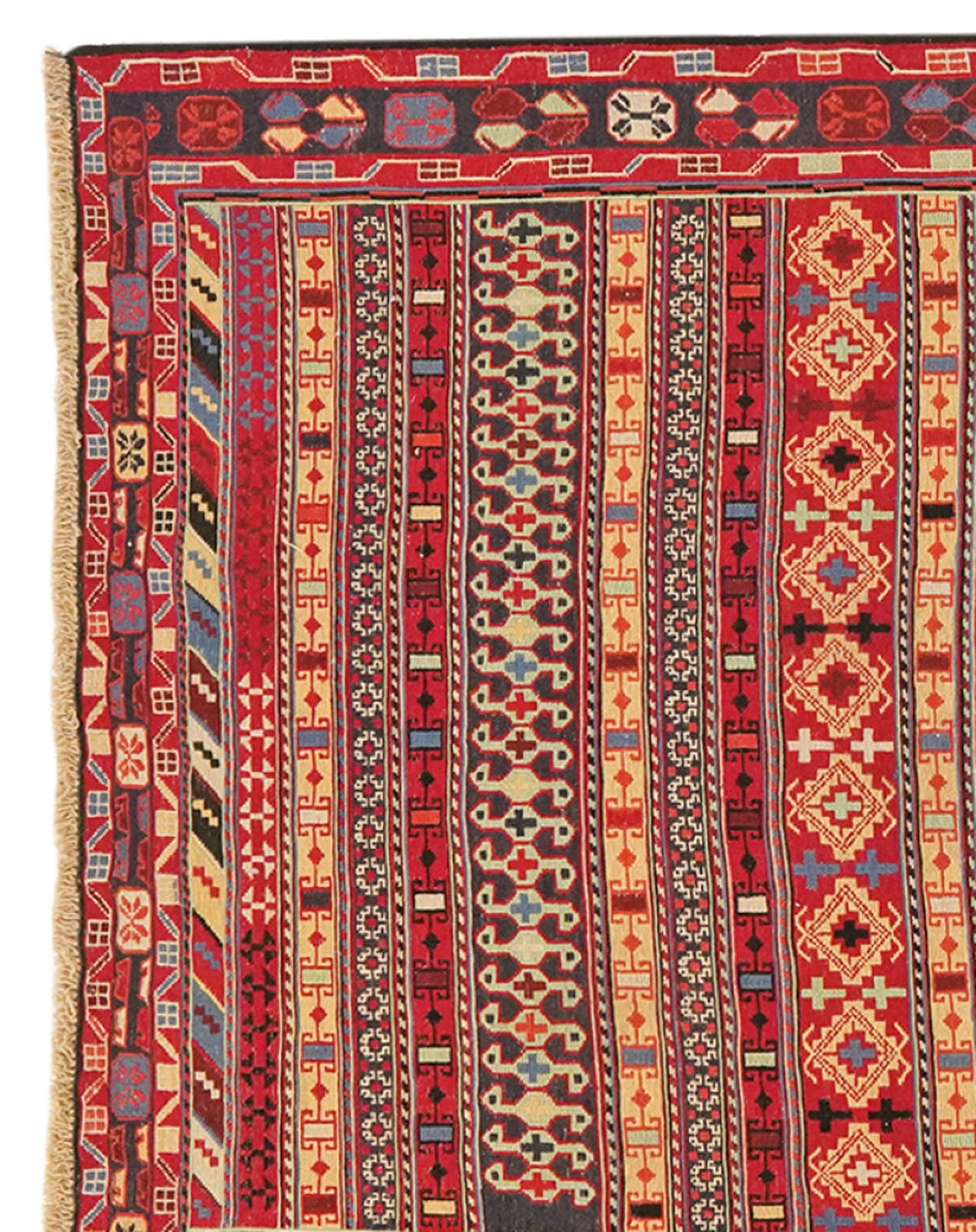 HANDWEBTEPPICH Sumak Shahsavan Mehrfarbig 195/126 cm Schurwolle - Multicolor, Textil (126/195cm) - Looma