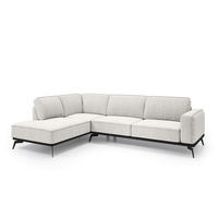 ECKSOFA Rosalia Weiß - Weiß, Textil (293/90/200cm) - Pillovely