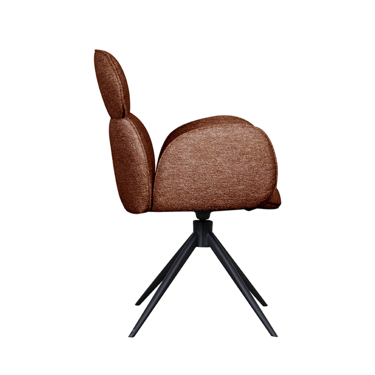 ESSZIMMERSTUHL Vidar Orange 62/58/91 cm 2er-Set - Orange, Textil (58/91/62cm) - LABEL51