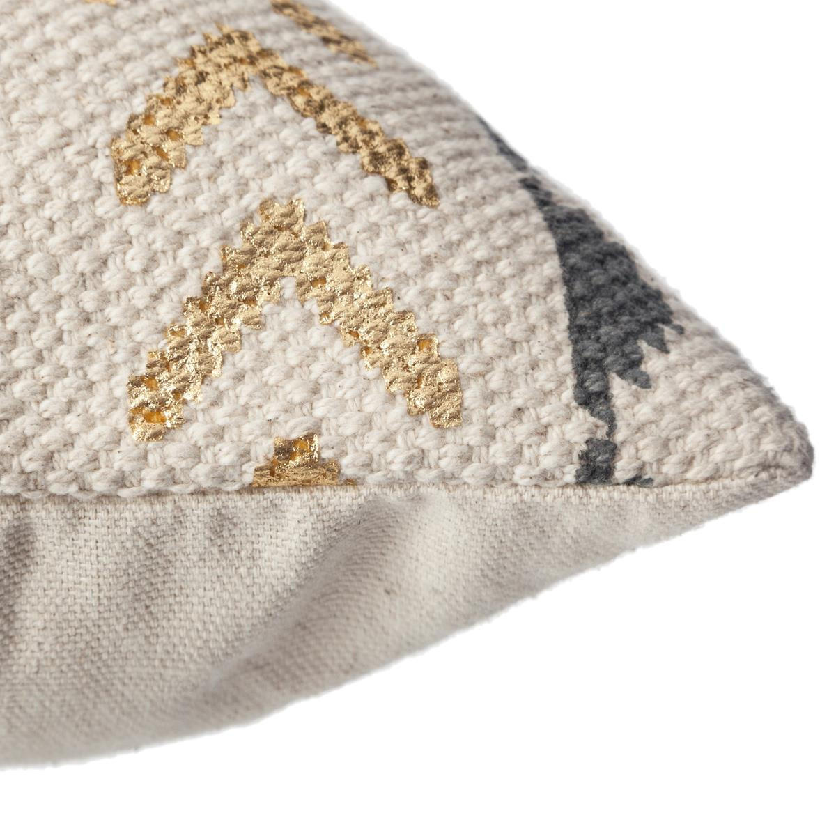 DEKO-KISSENBEZUG mit Muster Etnik 40/40 cm - Beige, Naturmaterialen (40/40cm) - Atmosphera Createur d´interieur