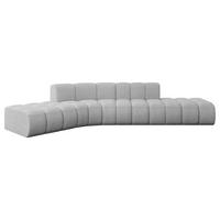 ECKSOFA modulares Sofa Solven-L1 - 380x174x70 cm Hellgrau - Hellgrau, Holzwerkstoff/Textil (380/174cm) - ALTDECOR