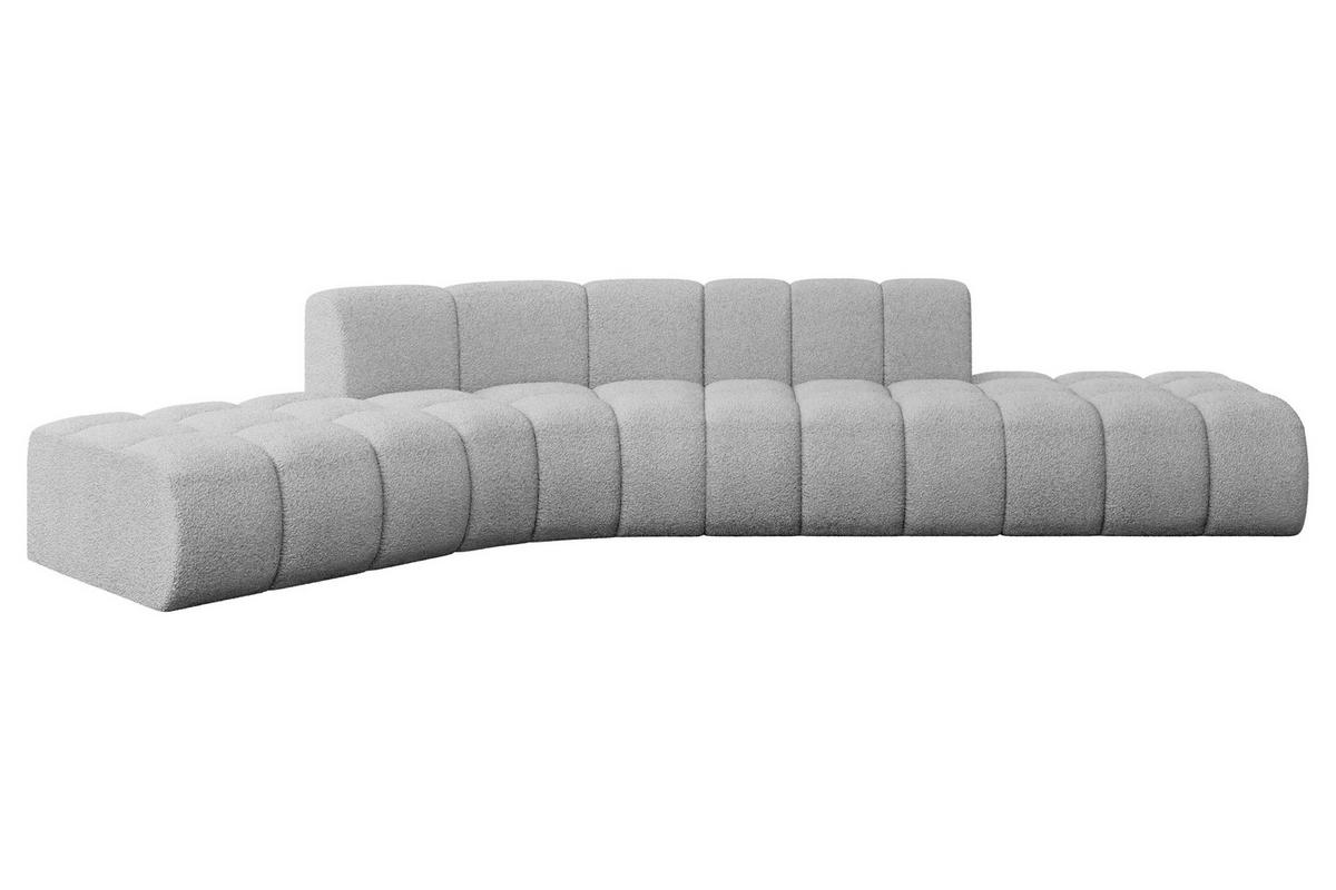 ECKSOFA modulares Sofa Solven-L1 - 380x174x70 cm Hellgrau - Hellgrau, Holzwerkstoff/Textil (380/174cm) - ALTDECOR