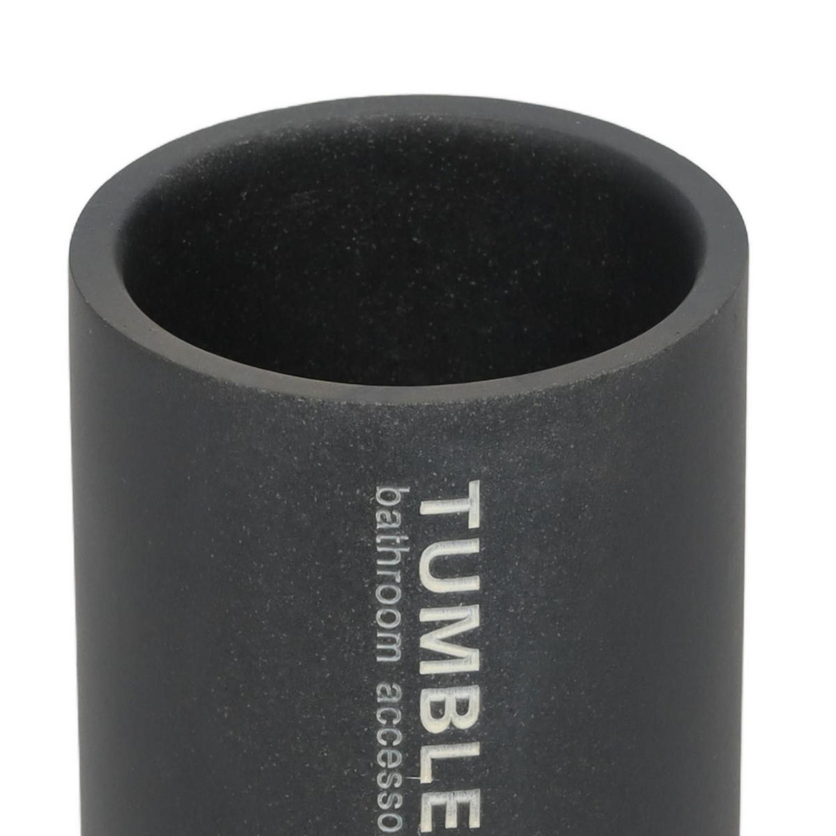 BECHER für Zahnbürsten Soap 7,5/7,5/10,5 cm - Schwarz, Kunststoff (7.5/10.5/7.5cm) - Berilo
