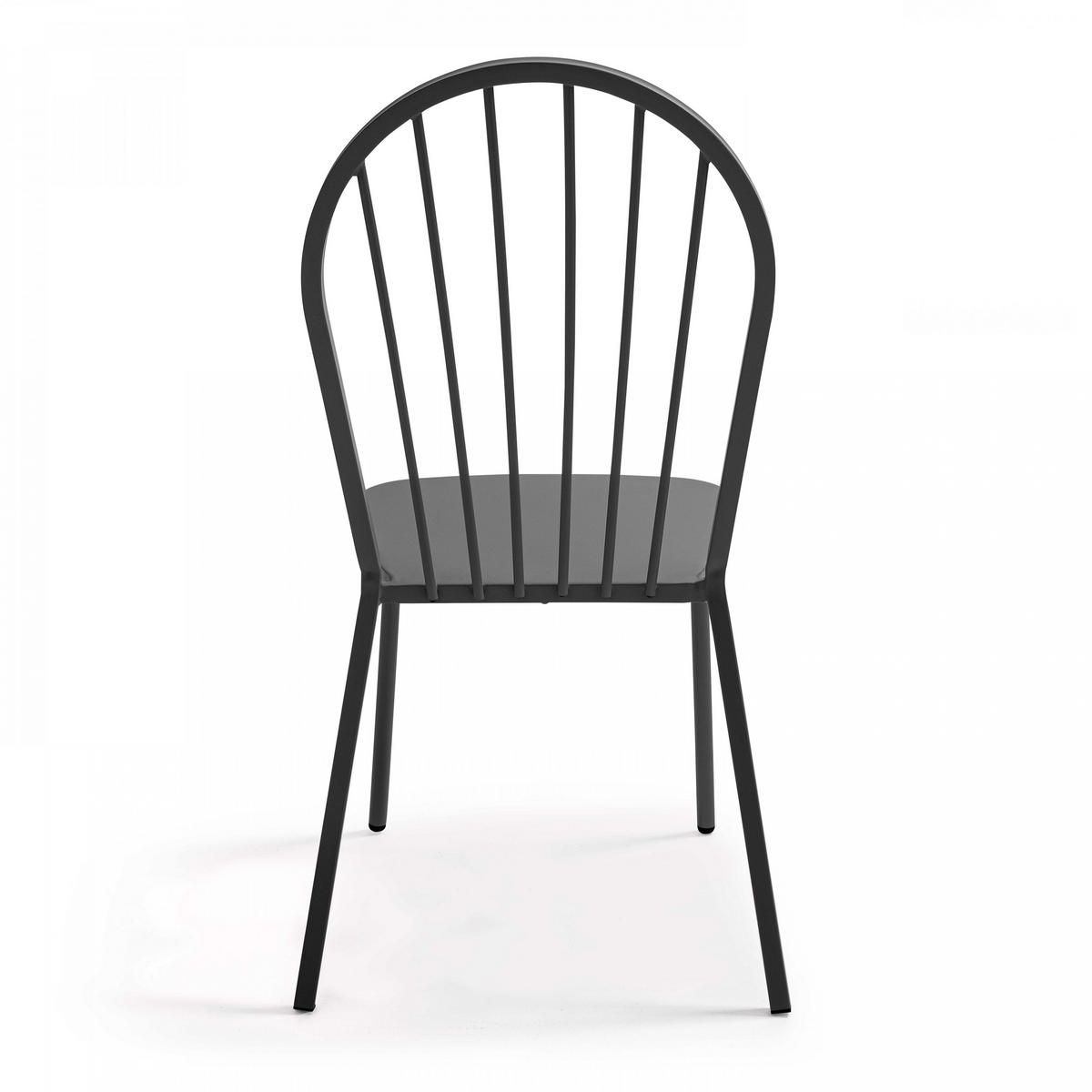 GARTENSTUHL, Grau - Grau, Metall (57/94/53cm) - Oviala