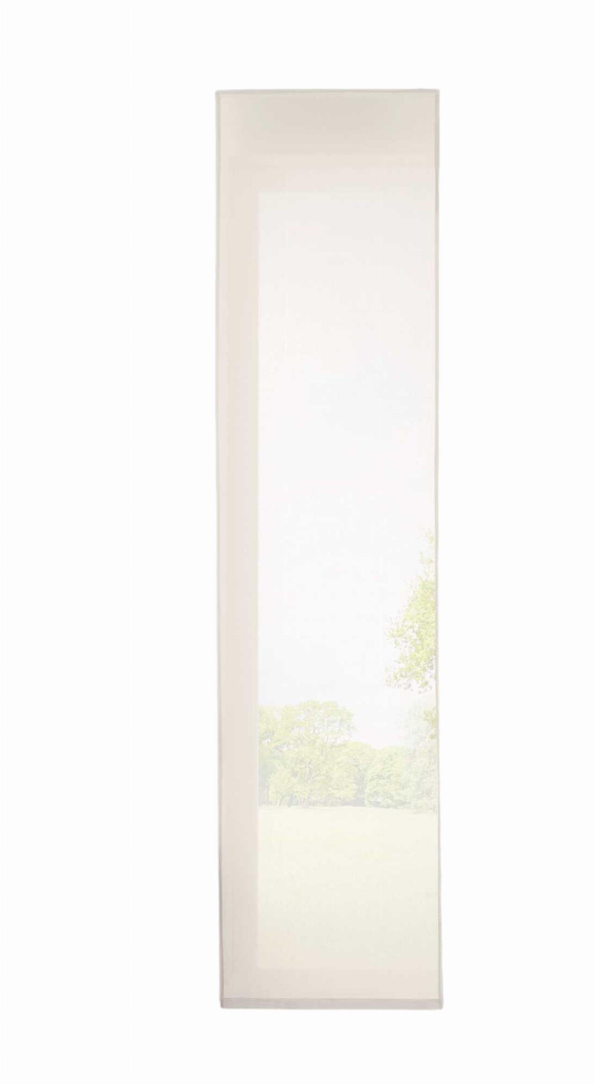 VORHANG NIZZA HxB 245x60 cm Creme - Creme, Textil (60/245cm) - Gardinenbox