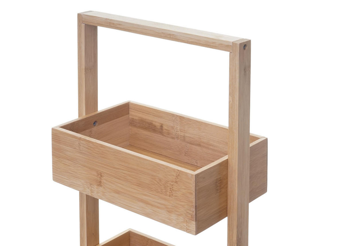 REGAL 4 KÖRBE Holz - Braun, Holz (28/88/15cm) - MCW