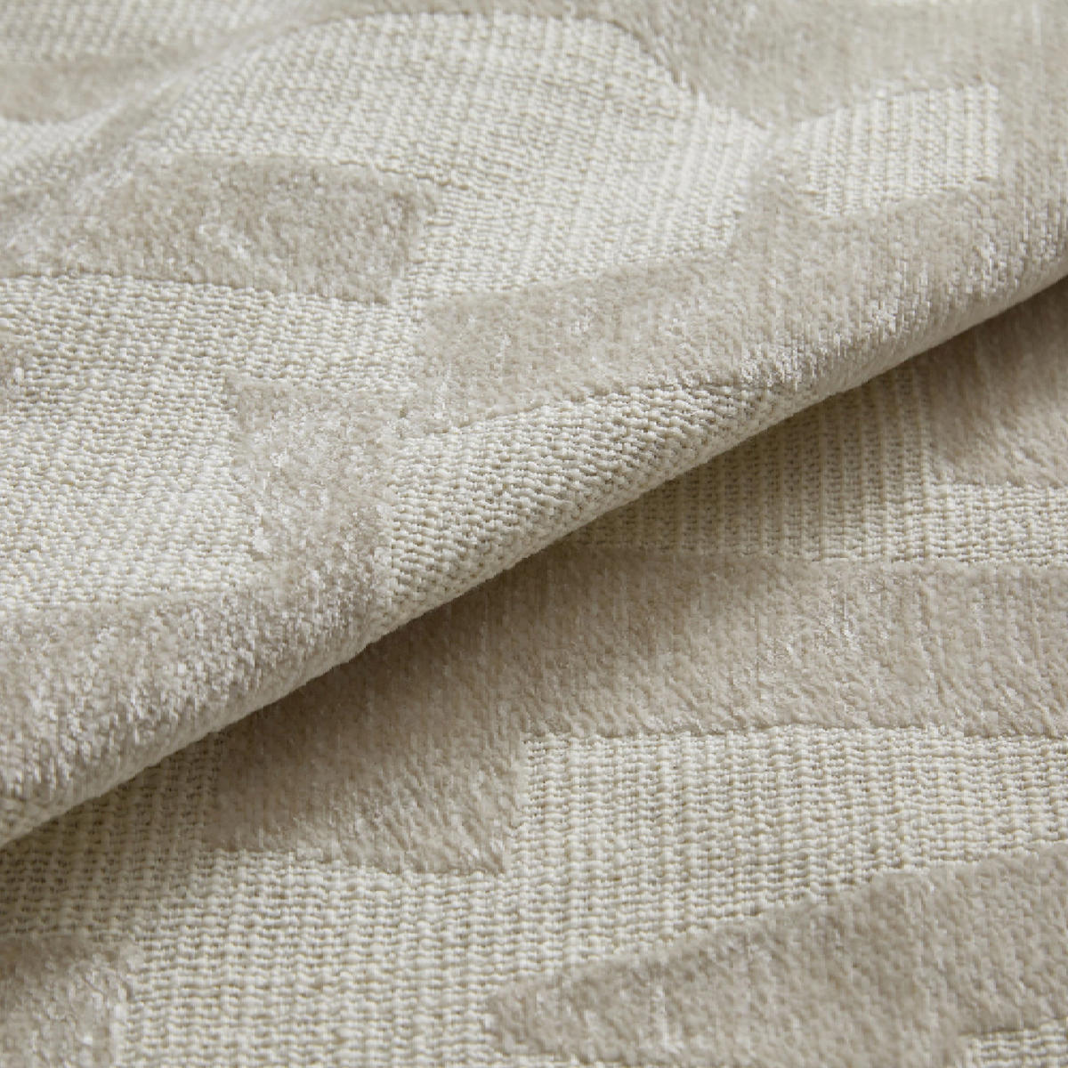 WOHNZIMMERSESSEL JENA drehbar strukturierter Stoff mit Muster Ecru 65cm - Ecru/Creme, Textil (65/72/71cm) - Sia Home