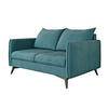 2-SITZER-SOFA Pulse Türkis Luxusmicrofaser - Türkis/Schwarz, Holz/Textil (138/86/91cm) - S-Style Möbel
