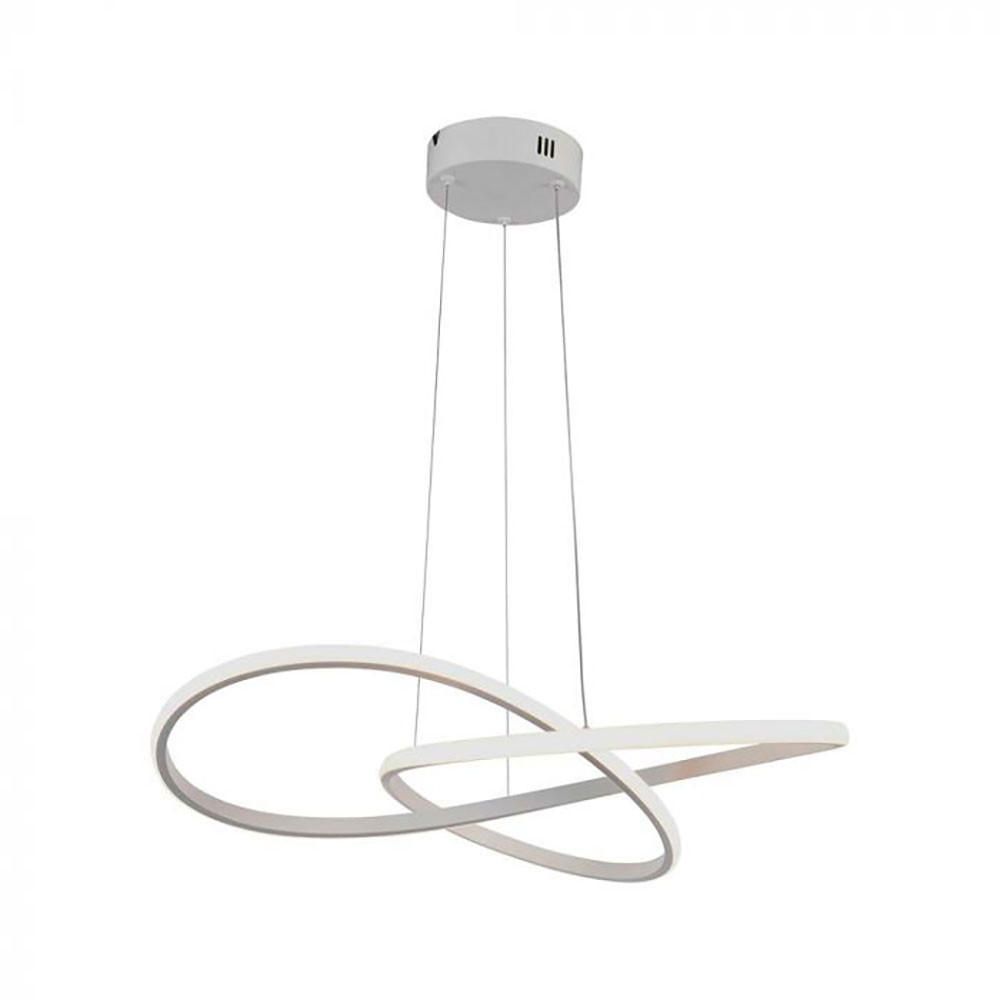 LED HÄNGELAMPE Aluminium Weiß - Weiß, Metall (50/50/100cm)
