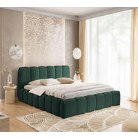 POLSTERBETT MIA Bettkasten Lattenrost 120x200 Grün - Grün, Holz (120/200cm) - Furnistar