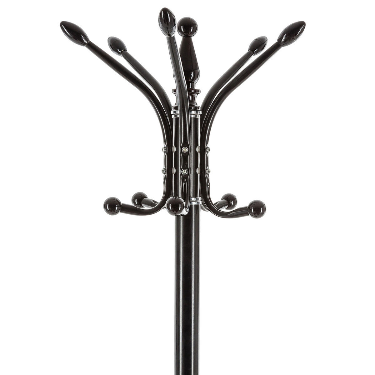 STANDGARDEROBE mit 14 Haken, Marmor, Metall, Schwarz - Schwarz, Metall (37/182/37cm) - 5five Simply Smart