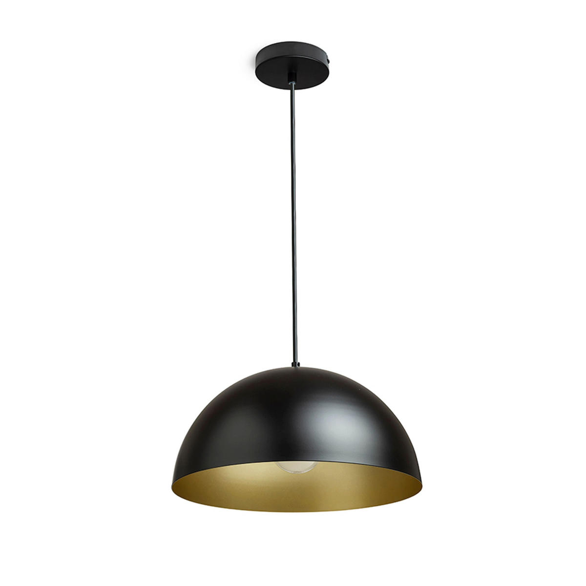 PENDELLEUCHTE GLADYS 40 Schwarz 30 W - Schwarz, Metall (30/30/120cm) - Rendl