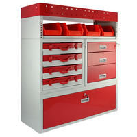 FAHRZEUGEINRICHTUNG Autoregal Werkzeugschrank - Rot, Metall (101.6/117.8/36cm) - Monstershop