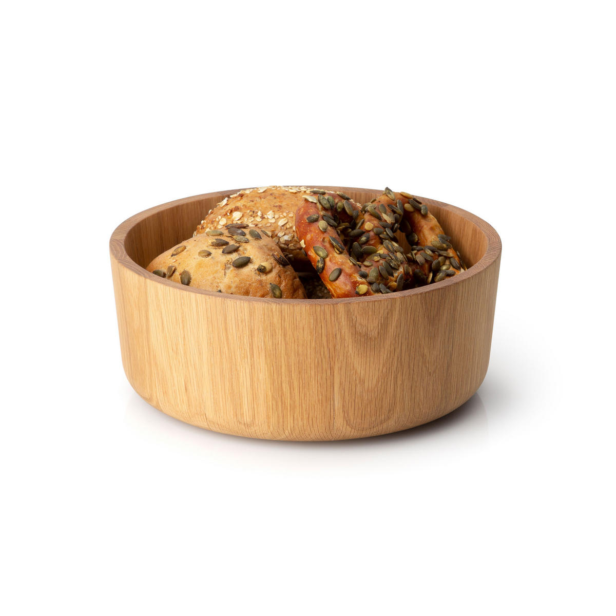 SERVIERSCHALE Eichenholz, Ø 26 x 10.3 cm, 4136 - Braun, Holz (28/13/28cm) - Continenta