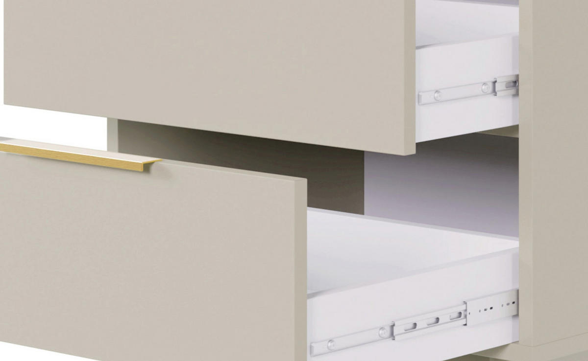 NACHTSCHRANK Viviaro Graubeige 54 cm - Kaschmir/Greige, Holz/Holzwerkstoff (54/61/39cm) - Selsey