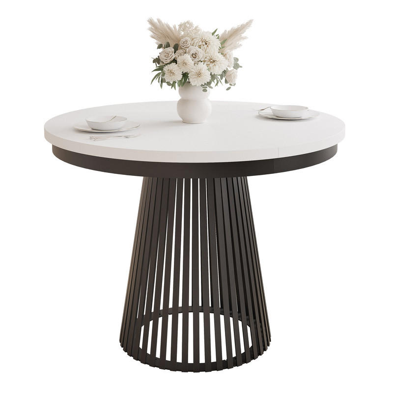 Idohome Ausziehtisch Weiß 100x75x100 cm