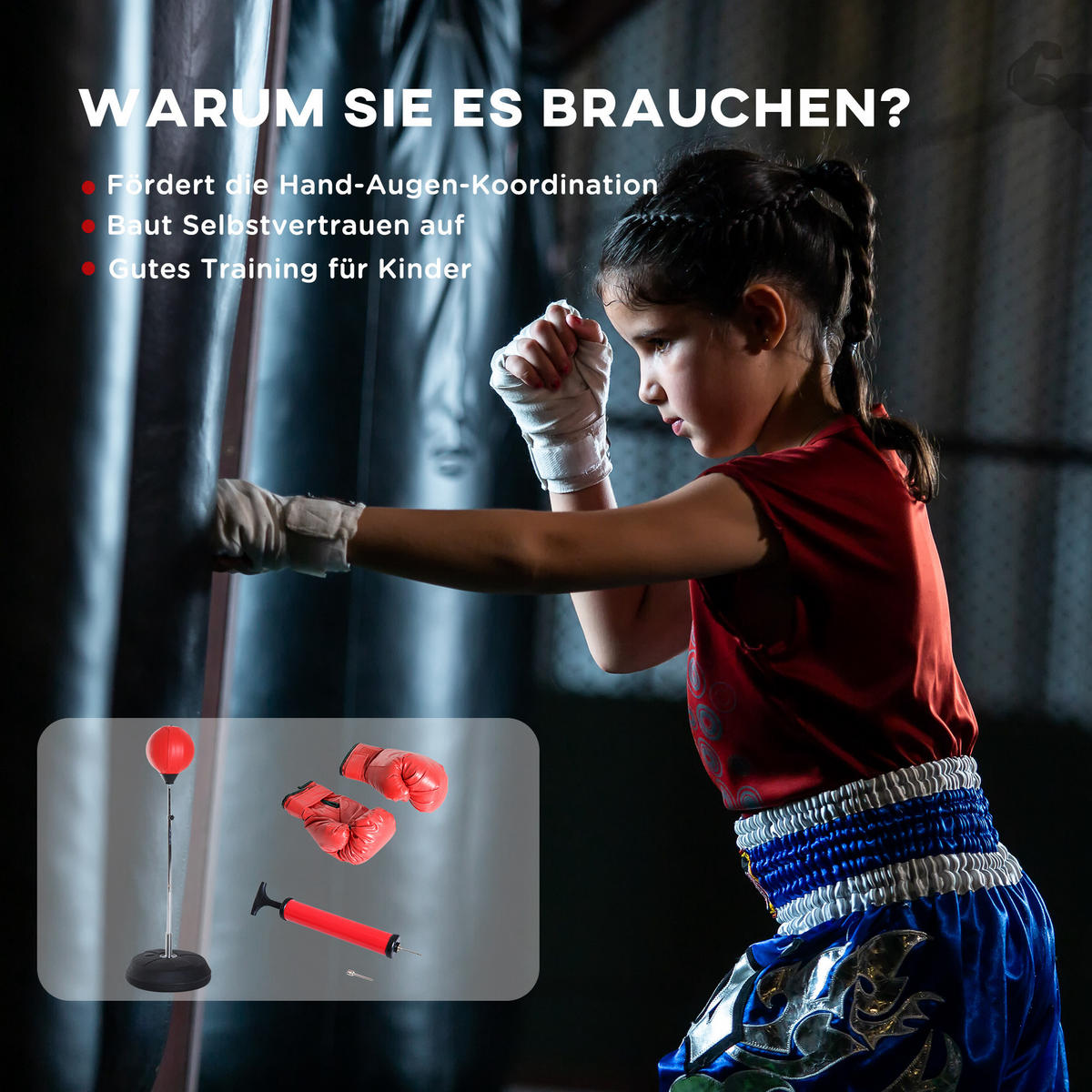 BOXSACK, Kunststoff, Rot, 43L x 43B x 144H cm - Rot, Kunststoff (43/43cm) - HOMCOM