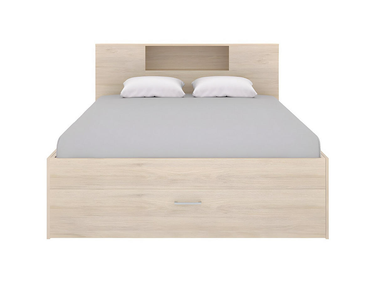 BETTRAHMEN - 2 Personen - Holz, Platte - Naturfarben Hell - - Naturfarben, Holz (160/200cm) - Vente-Unique