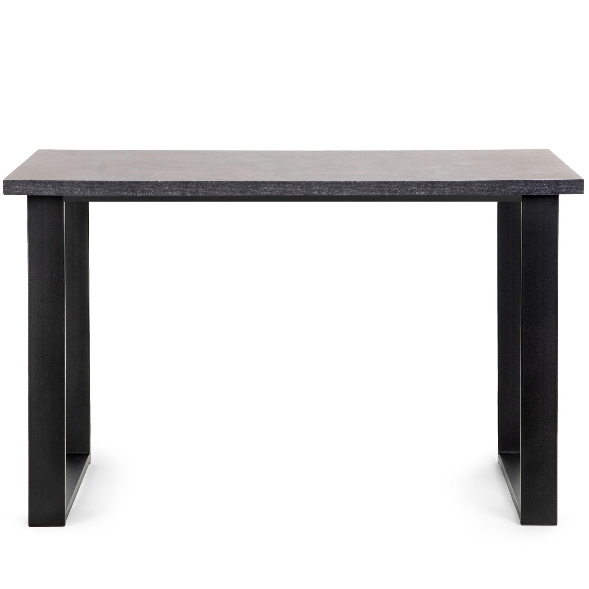 ESSTISCH CETO rechteckig Loft-Stile, grau - Schwarz/Grau, Holz/Metall (80/125/77cm) - KONSIMO®