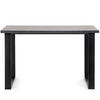 ESSTISCH CETO rechteckig Loft-Stile, grau - Schwarz/Grau, Holz/Metall (80/125/77cm) - KONSIMO®