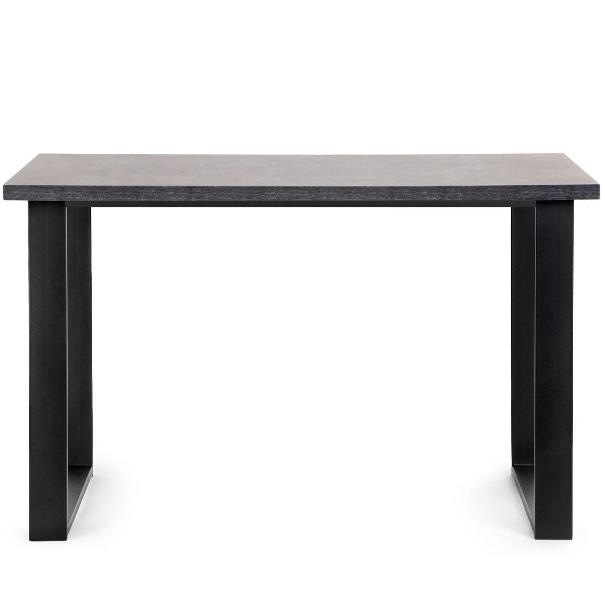 ESSTISCH CETO rechteckig Loft-Stile, grau - Schwarz/Grau, Holz/Metall (80/125/77cm) - KONSIMO®