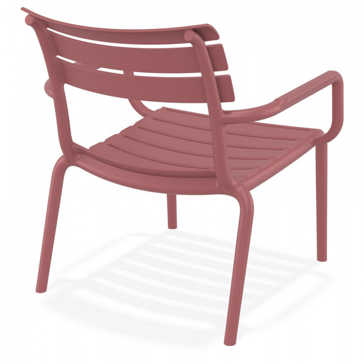 STUHL mit Armlehnen Rot 68x76x70cm - Rot, Kunststoff (68/76/70cm) - AlterEgo