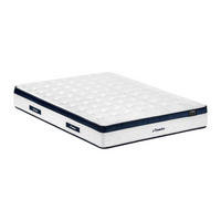 STANDARDMATRATZE - 2 Personen - stoff - weiß Korovou - Weiß, Textil (180/200cm) - Vente-Unique