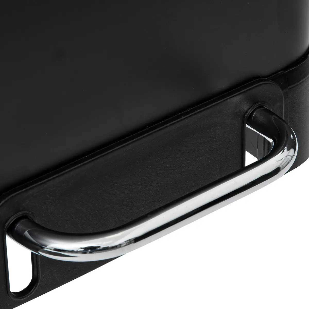 MÜLLEIMER zwei Fächer Ariane 30 l 48,8/39,5/67 cm - Schwarz, Metall (39.5/67/48.8cm) - 5five Simply Smart