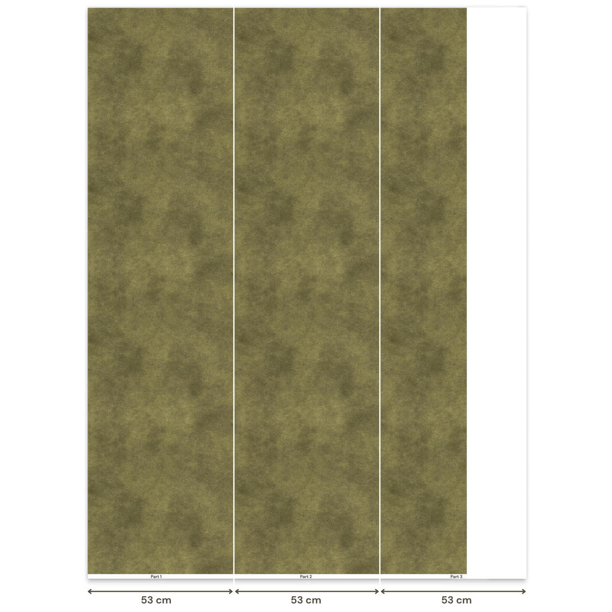 TAPETE - Textur - Abstrakt - Grün - 140x200 cm - Olivgrün, Papier (140/200cm) - OnlyWow