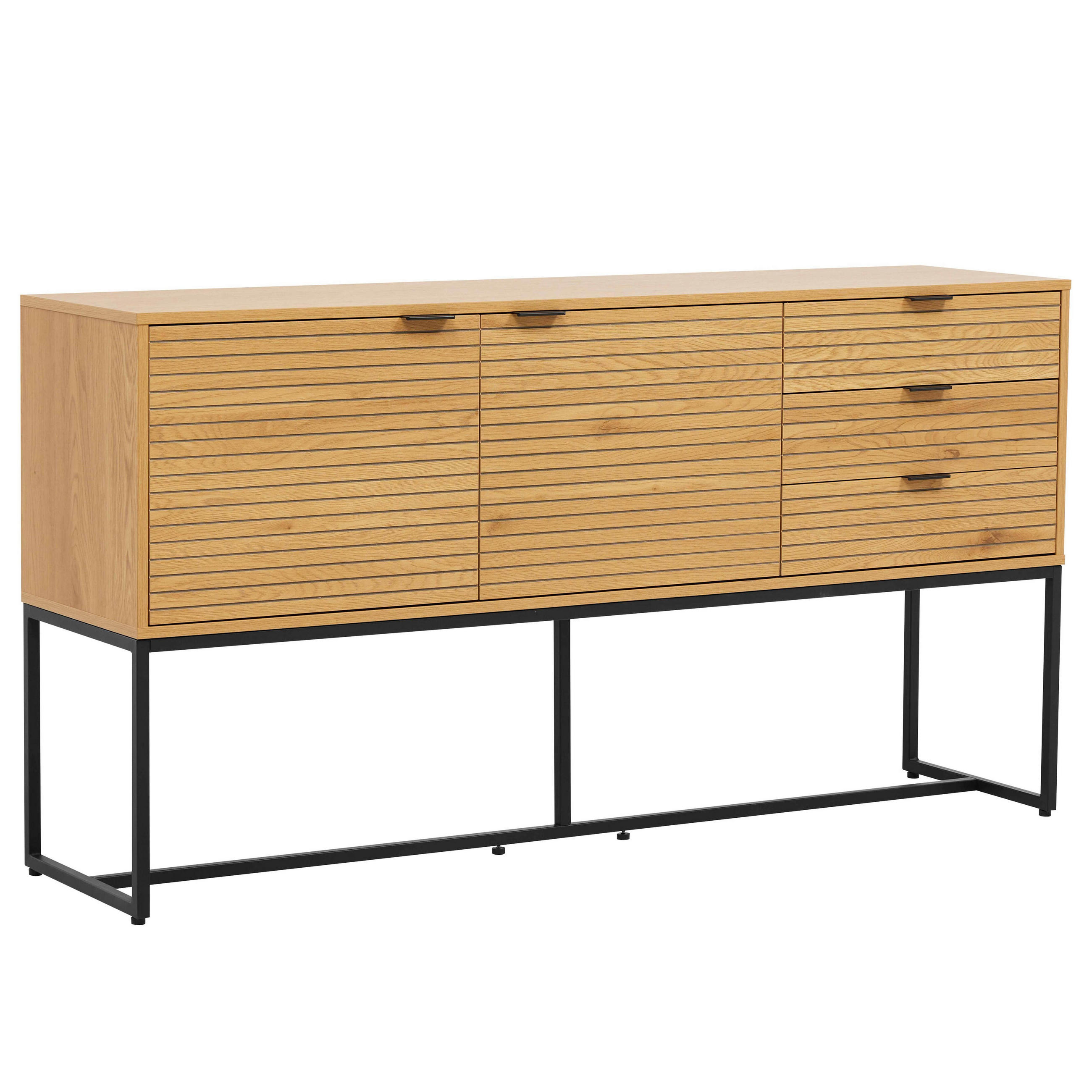 SIDEBOARD 160 cm, Holz - Braun, Holz (40/85/160cm) - Oviala
