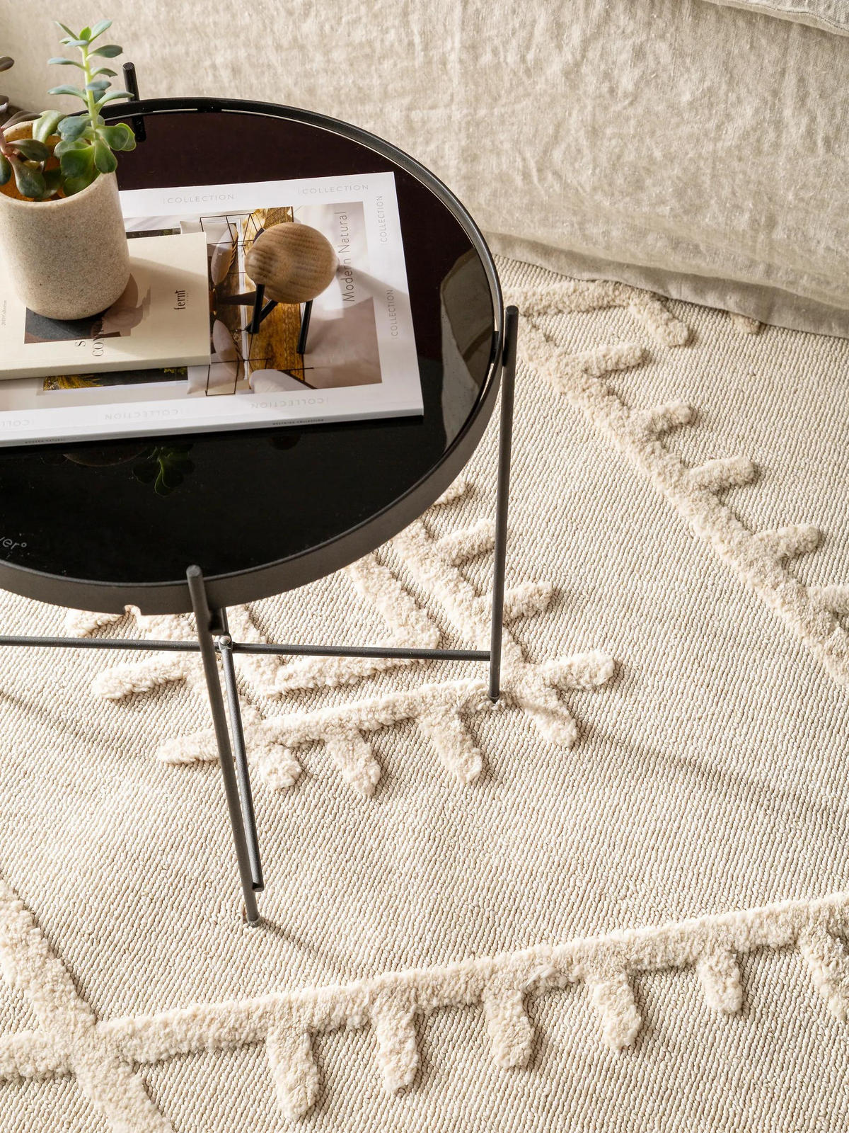 TEPIH Oyo krem boje 120x180 cm - krem, tekstil/prirodni materijali (120/180cm) - benuta Pop