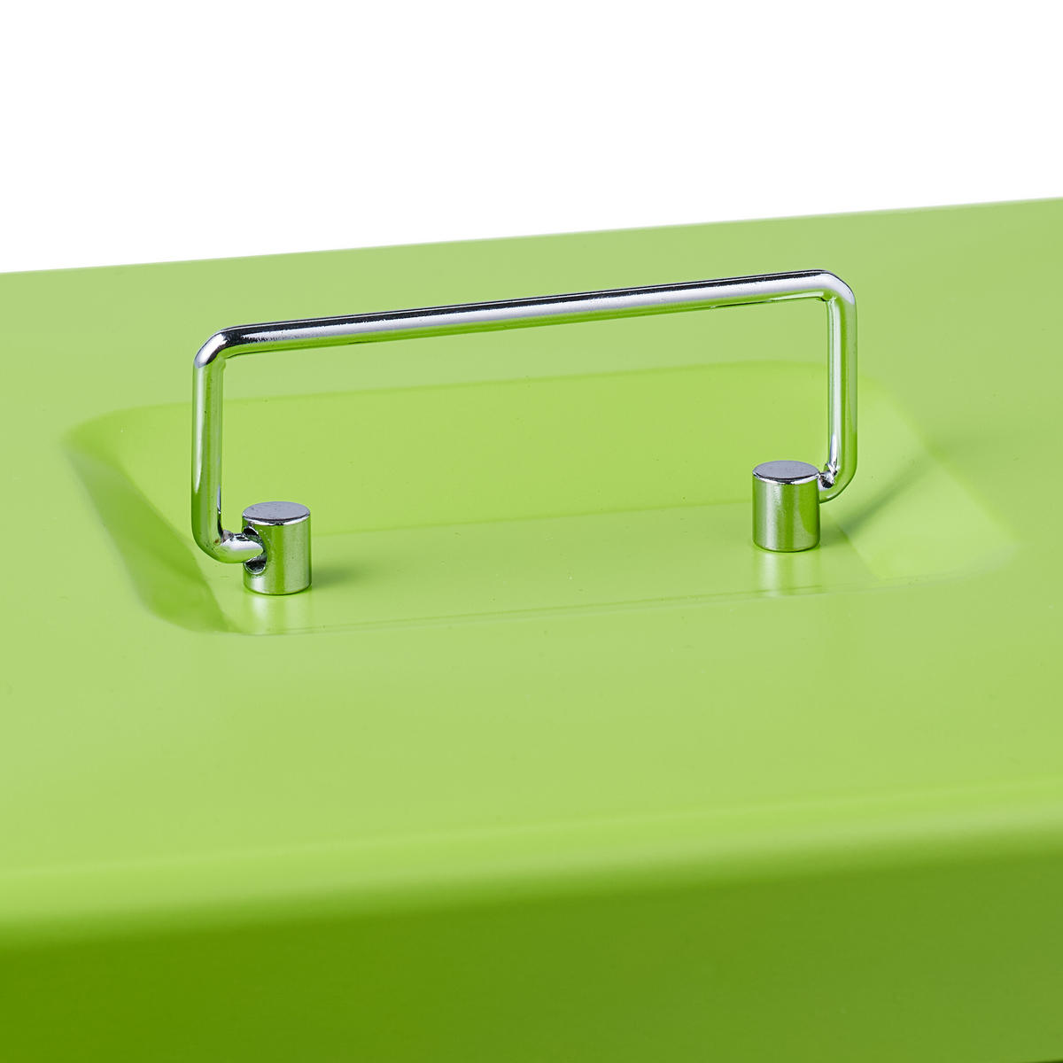 GELDKASSETTE - Grün, Kunststoff/Metall (30.5/8.5/24.5cm) - Relaxdays