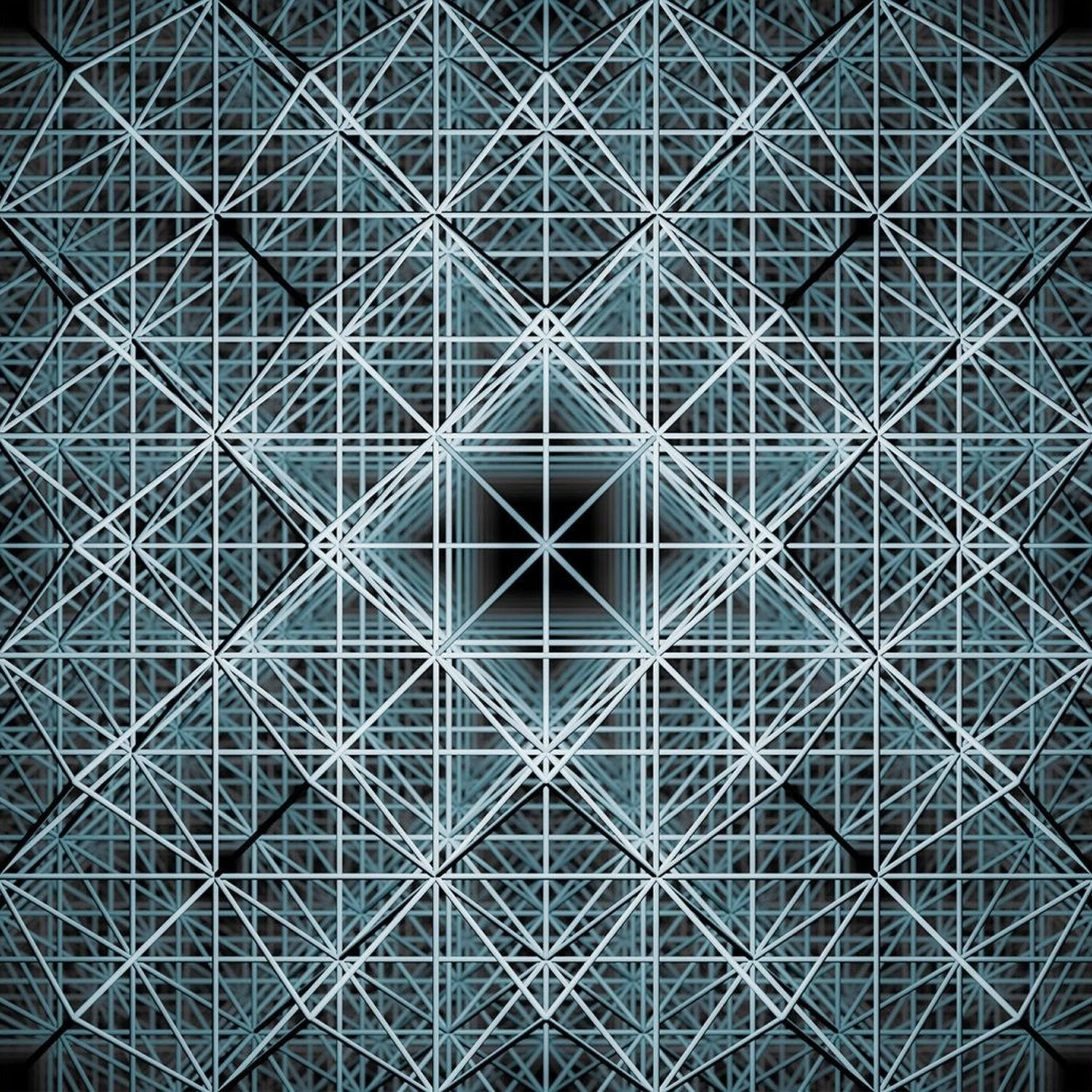 FOTOTAPETE 3D 368 x 248 cm - Blau, Papier (368/248cm) - Sanders & Sanders