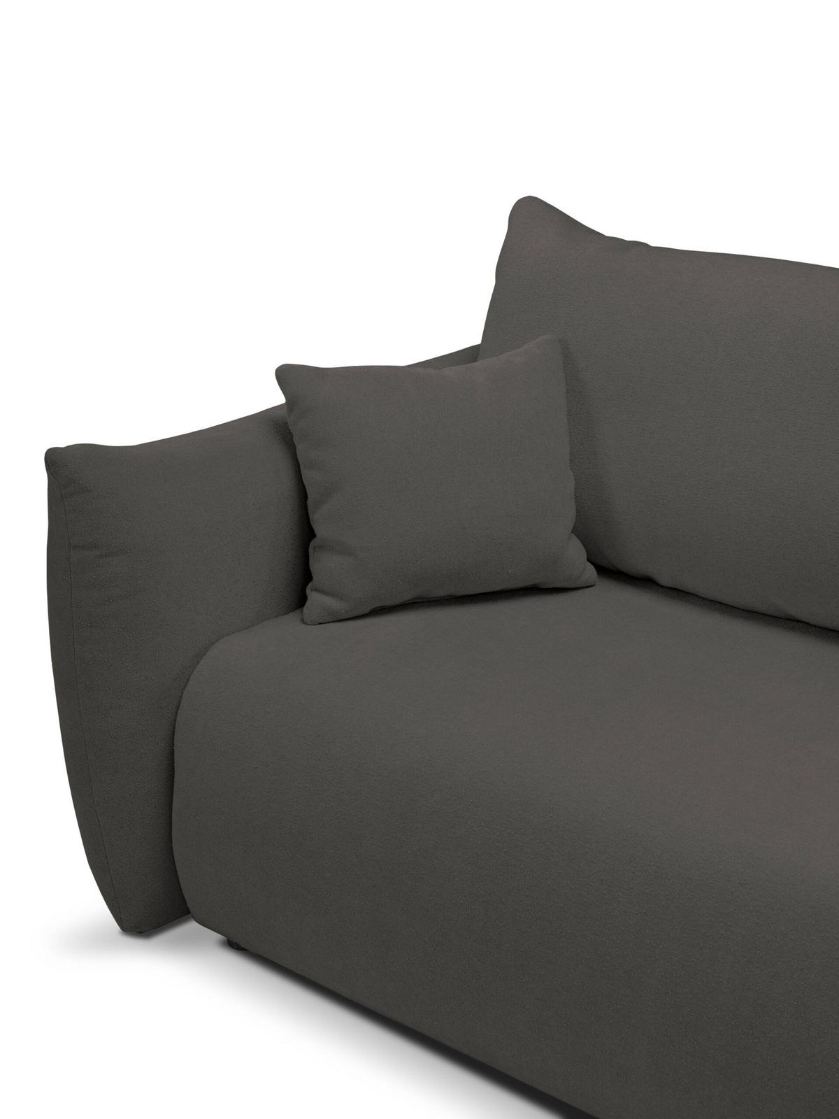 SOFA Hallora - Graphit (Melody 05) - Graphitfarben, Holzwerkstoff (240/88/108cm) - Möblo