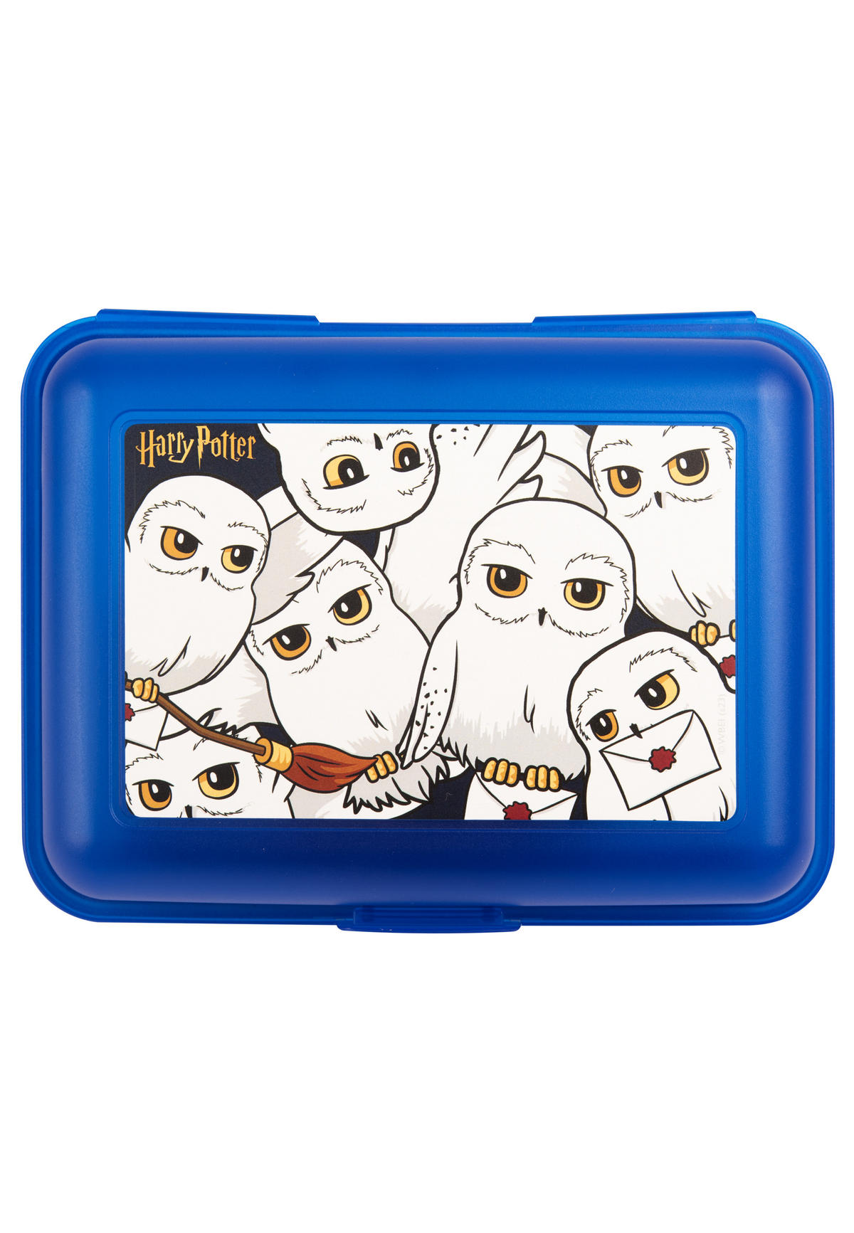 BROTDOSE Harry Potter Hedwig Blau 17,5 x 12,8 x 6,9 cm - Blau, Kunststoff (17.5/6.9/12.8cm) - United Labels