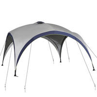 GARTENZELT Cremeweiß, Polyester, Metall - Creme, Kunststoff (400/400cm) - Outsunny