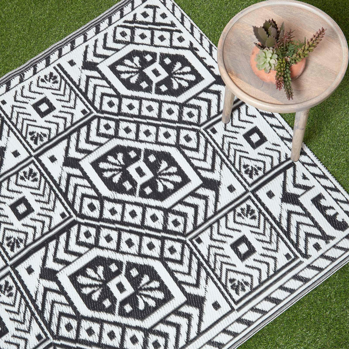 OUTDOORTEPPICH Ethno-Muster 120/180 cm - Multicolor, Kunststoff (122/182cm) - Homescapes