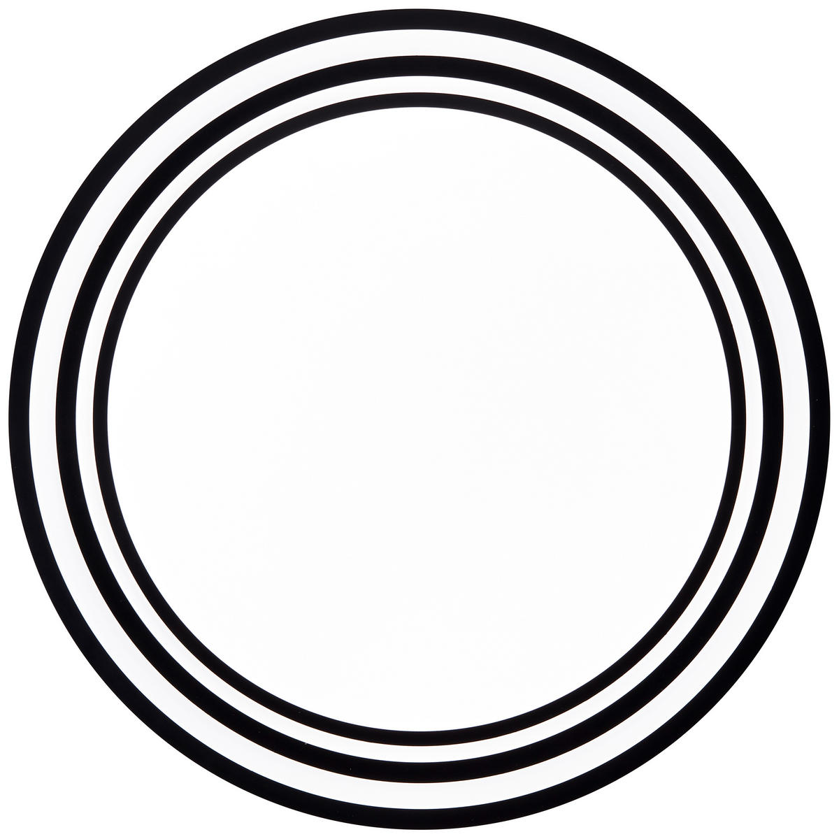 WANDLEUCHTE Kobana Schwarz/Weiß 49/49/7 cm - Multicolor, Metall (49/7/49cm) - Brilliant