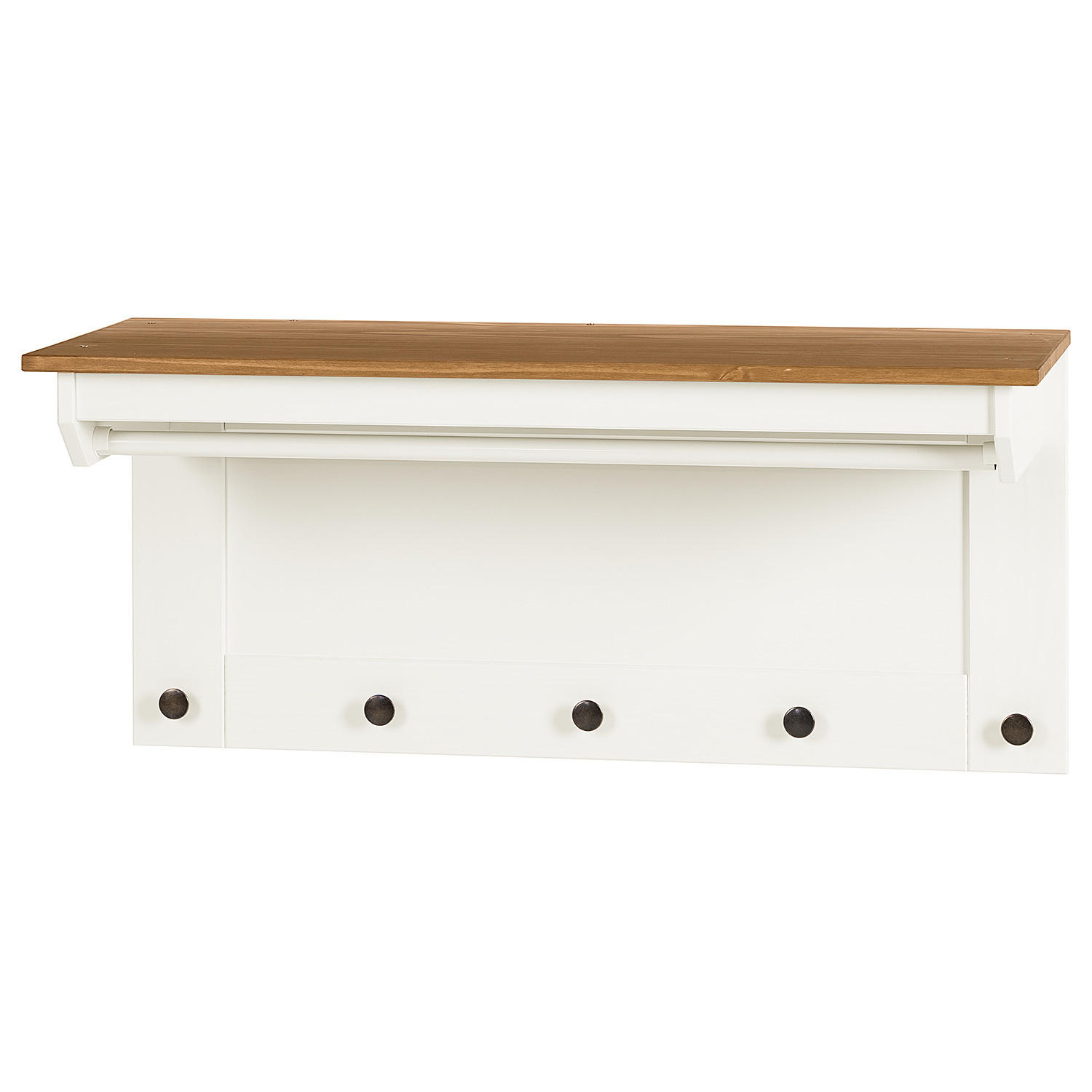 WANDGARDEROBE - Kiefer massi - Kieferfarben, Holz (90/42/35cm) - home24