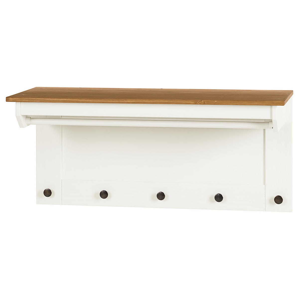 WANDGARDEROBE - Kiefer massi - Kieferfarben, Holz (90/42/35cm) - home24