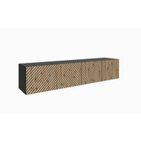 TV-SCHRANK SENTO - Schwarz/Eiche Artisan, Holzwerkstoff (200/41/40cm) - Meblini