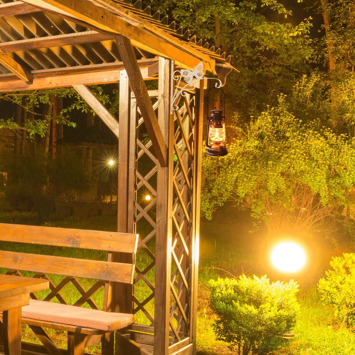 BLUMENAMPELHALTERUNG - Weiß, Metall (30/30/2cm) - Relaxdays