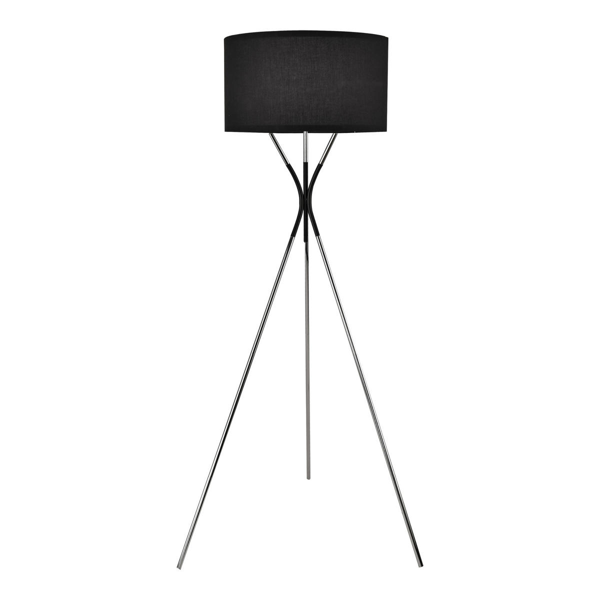 STEHLEUCHTE Athlone -neu- - Schwarz, Metall (45/45/145cm) - lux.pro