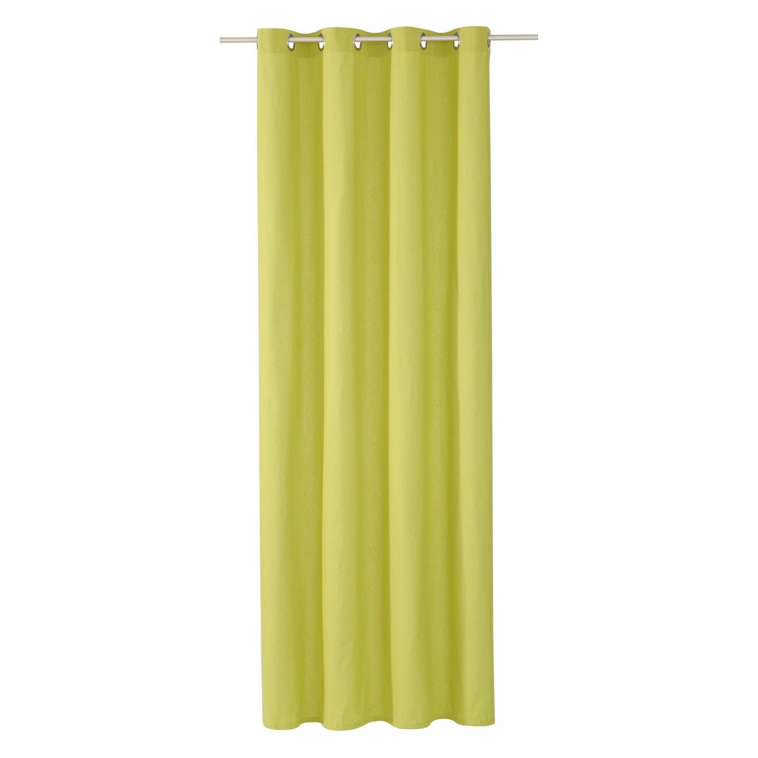 ÖSENVORHANG DOVE Blickdicht - Limette, Textil (140/0.5/245cm) - Tom Tailor