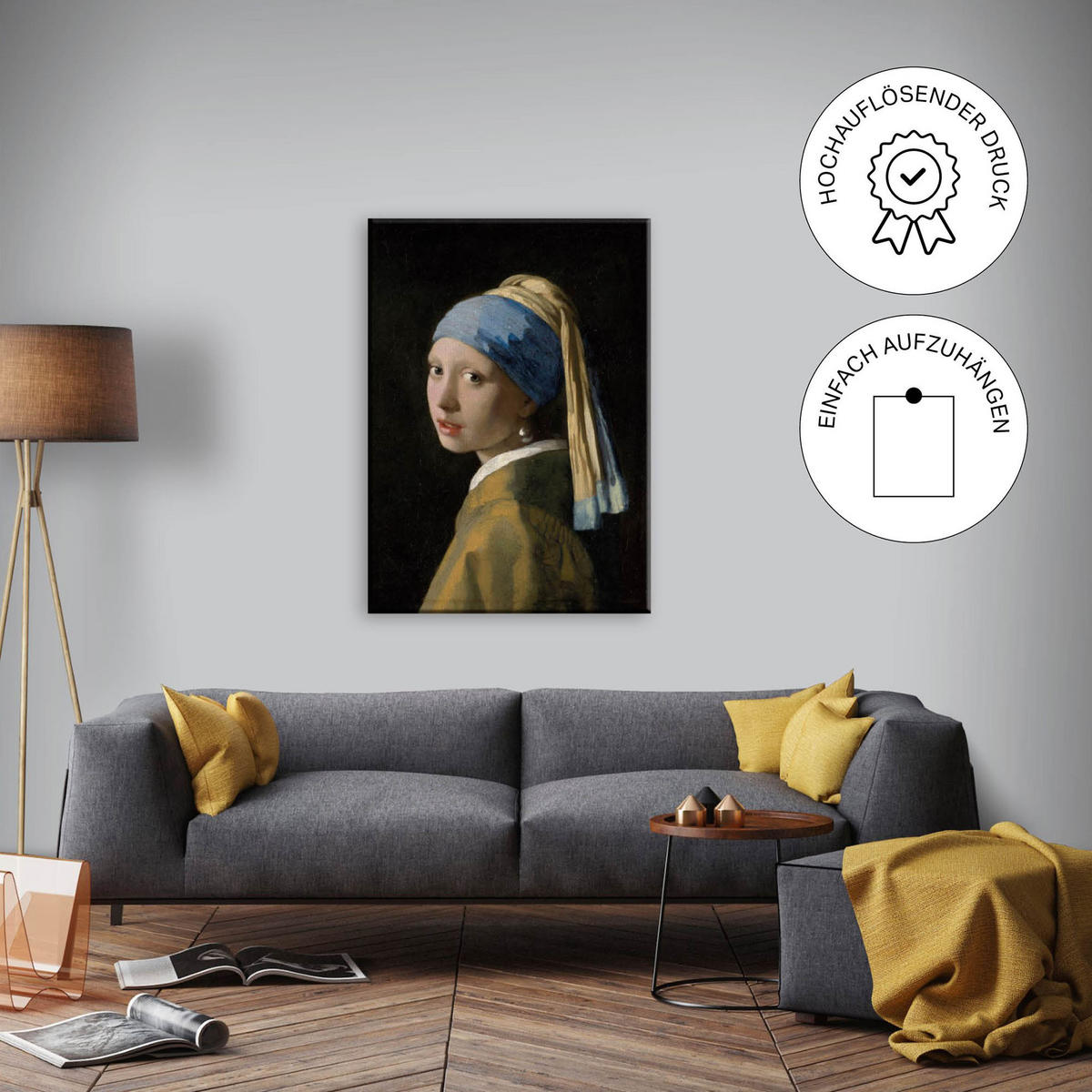 LEINWANDBILD Kinder des Meeres 70x100cm - Blau, Holzwerkstoff (100/1cm) - Art for the Home