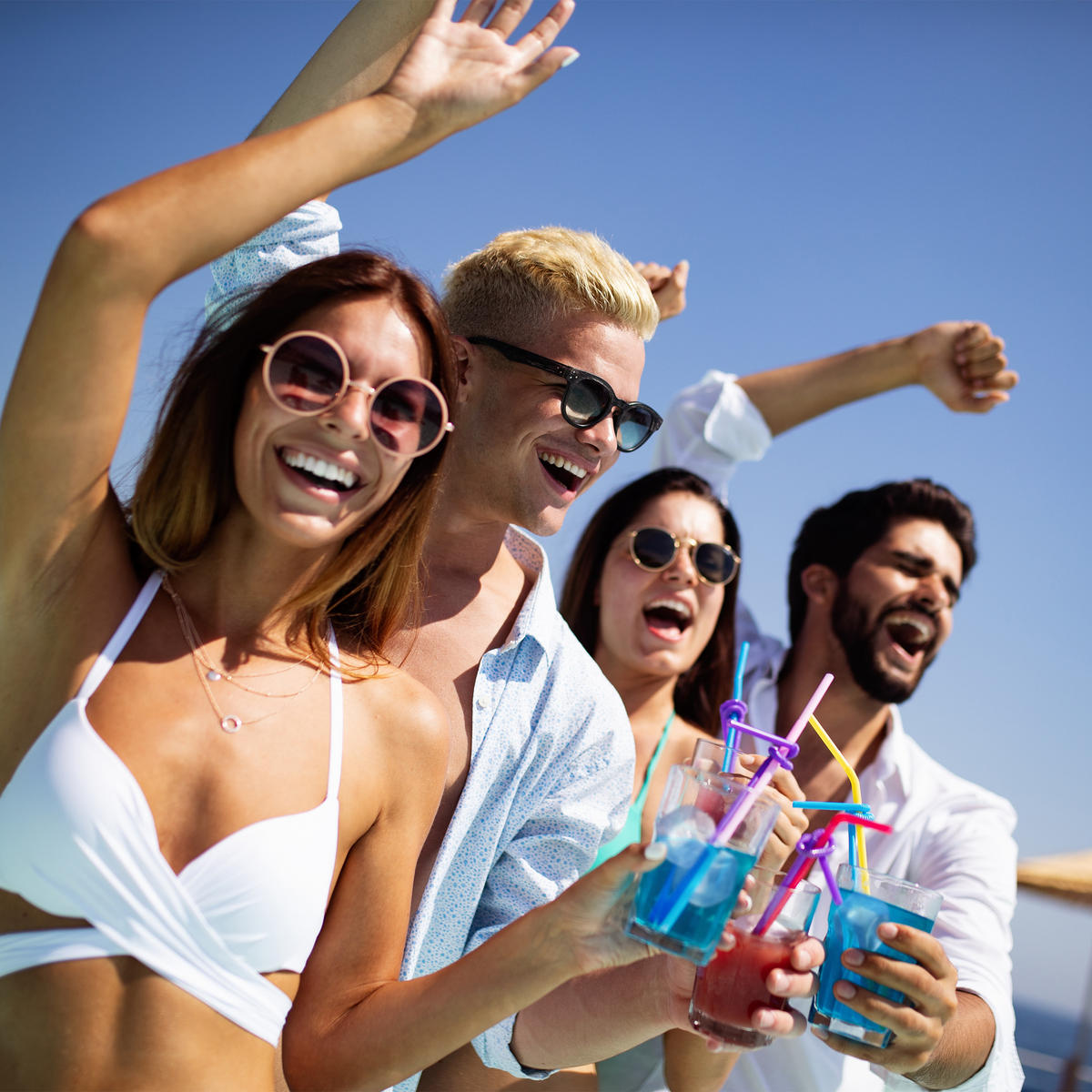 24XUMELÉ kocky ľadu - priehľadné, plast (4/4/4cm) - Relaxdays