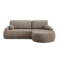 ECKSOFA CLEO II mit Schlaffunktion Version Rechte Poso 02 - Cappuccino, Kunststoff (264/172cm) - Lookway