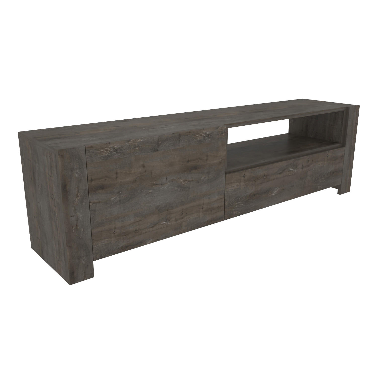 TV-ELEMENT Piedmont Wenge - Walnussfarben, Holzwerkstoff (160/46/36.8cm)